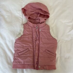 Dusty pink Janie and Jack vest 2T